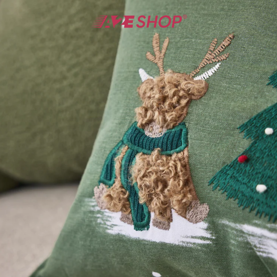 Christmas Hamish Trio Cushion – 50x30cm Decorative Holiday Pillow