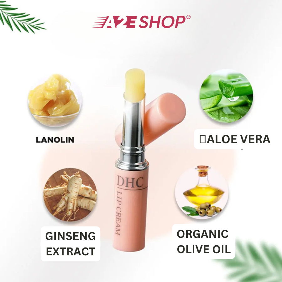 DHC Lip Cream – Colorless Moisturizing Lip Balm (1.5g)