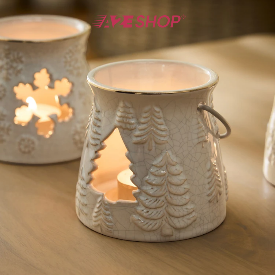Natural Christmas Lantern Tea Light Holders – Cozy Holiday Home Decor