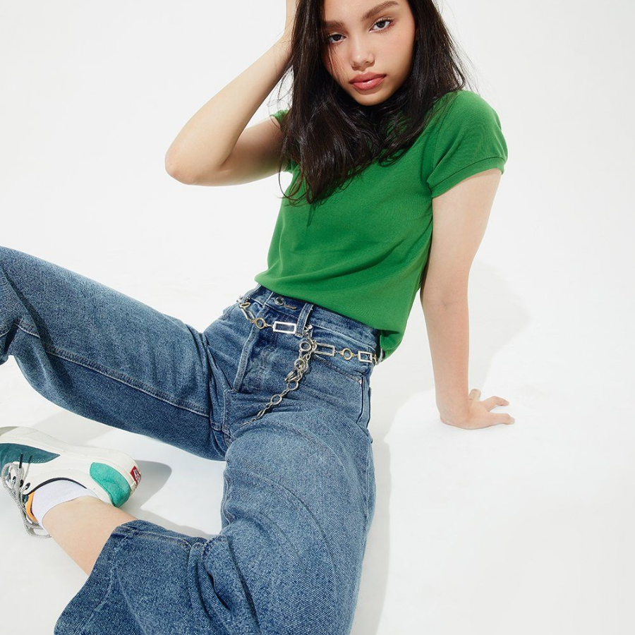 The Blue Tshirt Original Dad Jeans (Light Blue Wash)