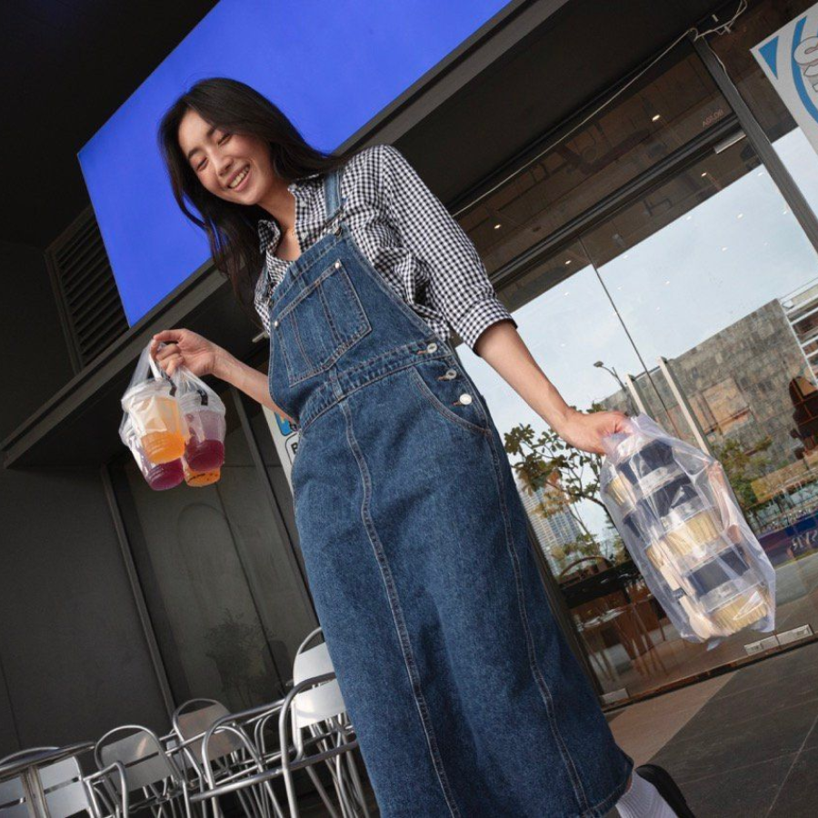 Váy liền quần The Blue Tshirt Miss Overall Dress (OG Blue)