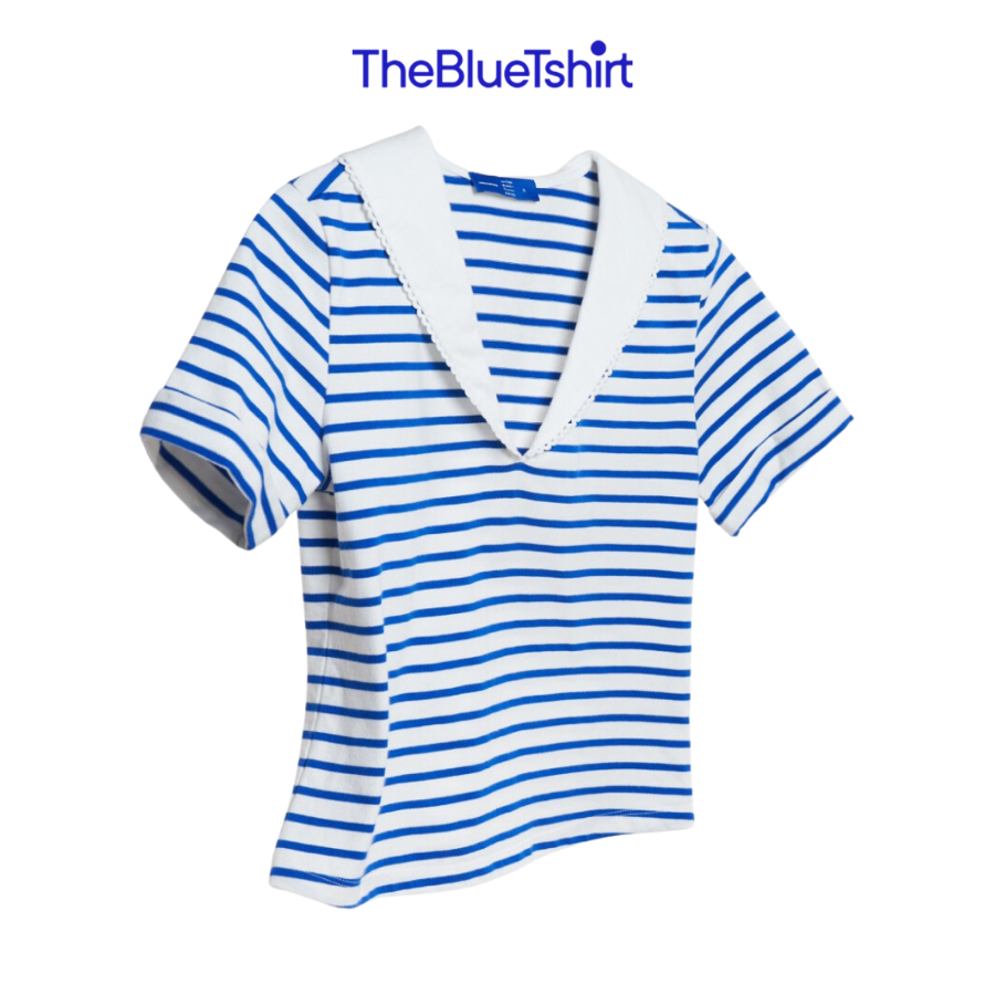 The Blue Tshirt V Sailor T-shirt (Signature Blue Stripe)