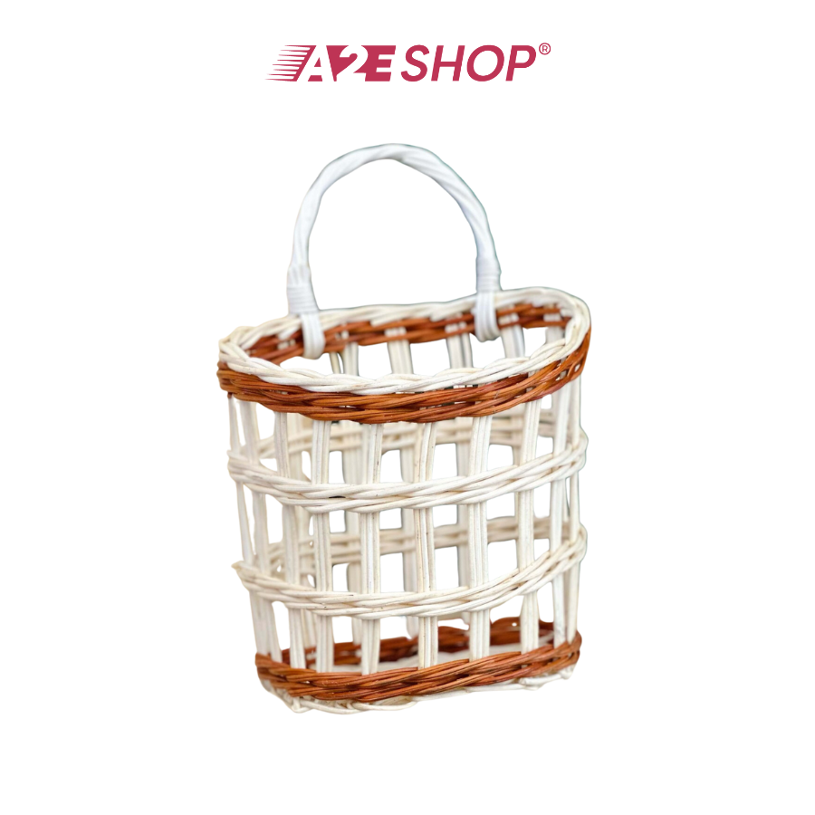 Rustic Woven Basket for Garlic & Onions