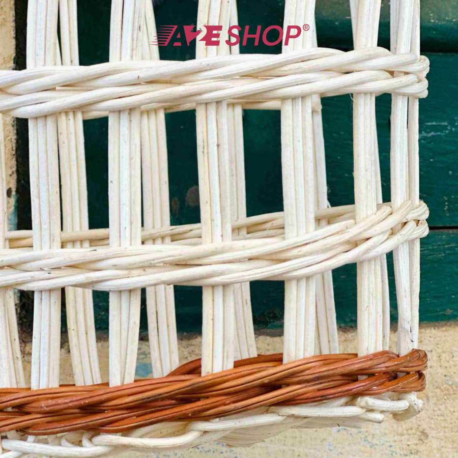 Rustic Woven Basket for Garlic & Onions