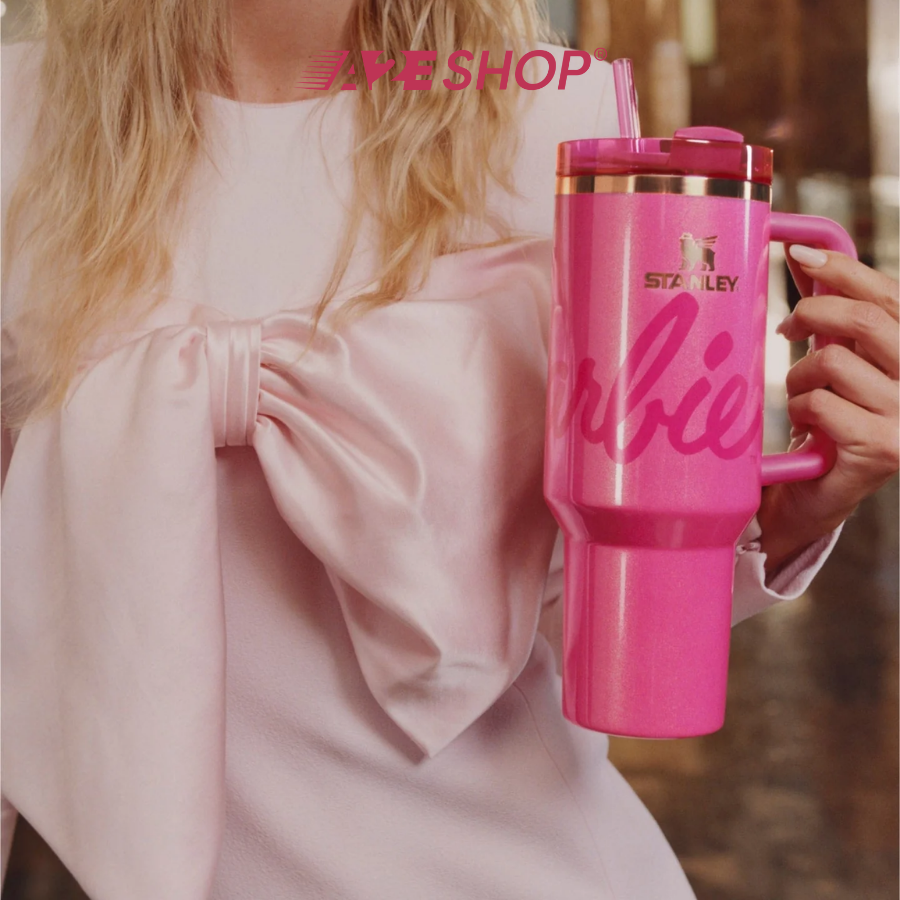 Stanley x Barbie Icon Quencher Tumbler 30oz – Pink Gold Limited Edition