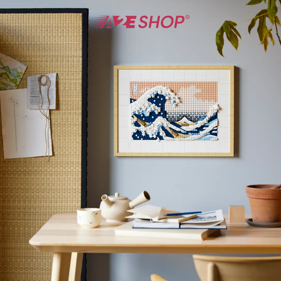 LEGO Art: Hokusai – The Great Wave – 1,810 Pieces Wall Art Set