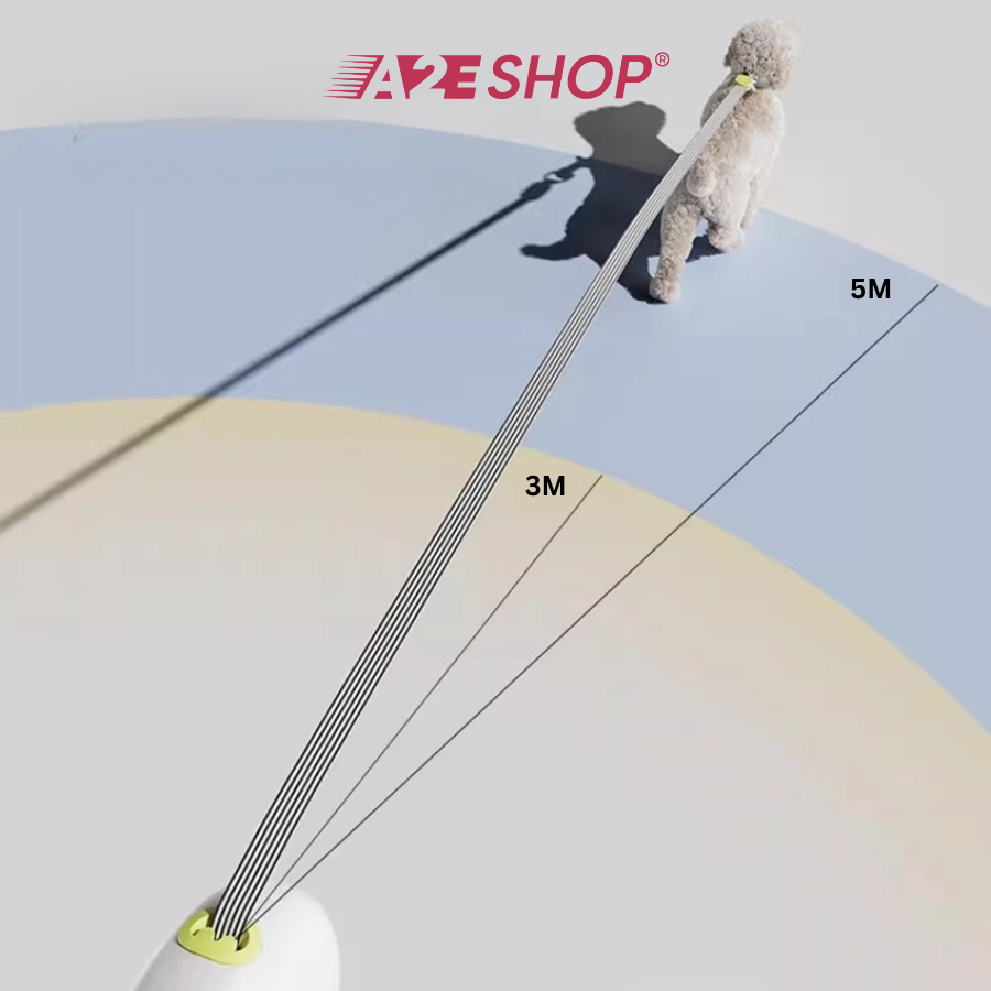 Dây xích chó có thể thu vào Micoson – An toàn &amp; Tiện lợi