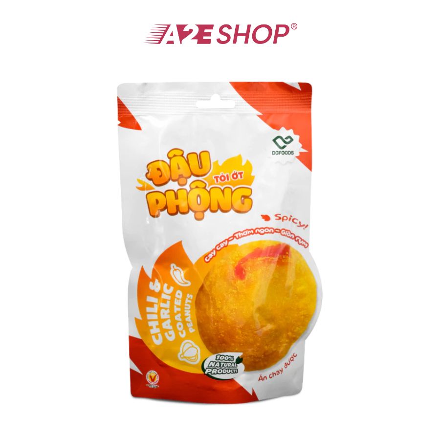 Đậu phộng tỏi ớt DGfoods - Món ăn thuần chay, món ăn nhẹ lành mạnh, ý tưởng quà tặng tự nhiên