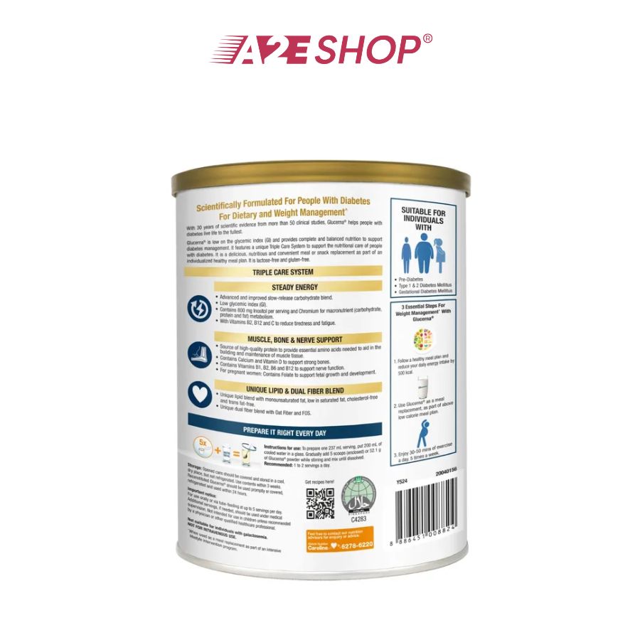 Sữa Abbott Glucerna Triple Care (800g)