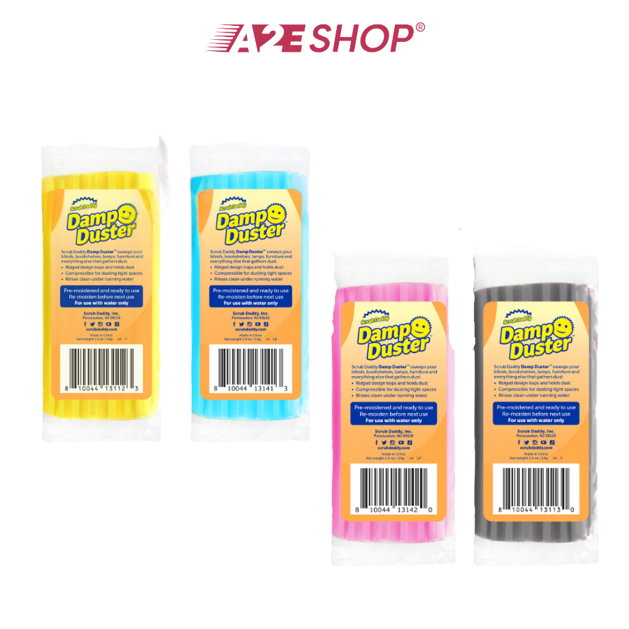 Miếng lau bụi Scrub Daddy – Hút sạch bụi mịn, dễ dàng xả sạch