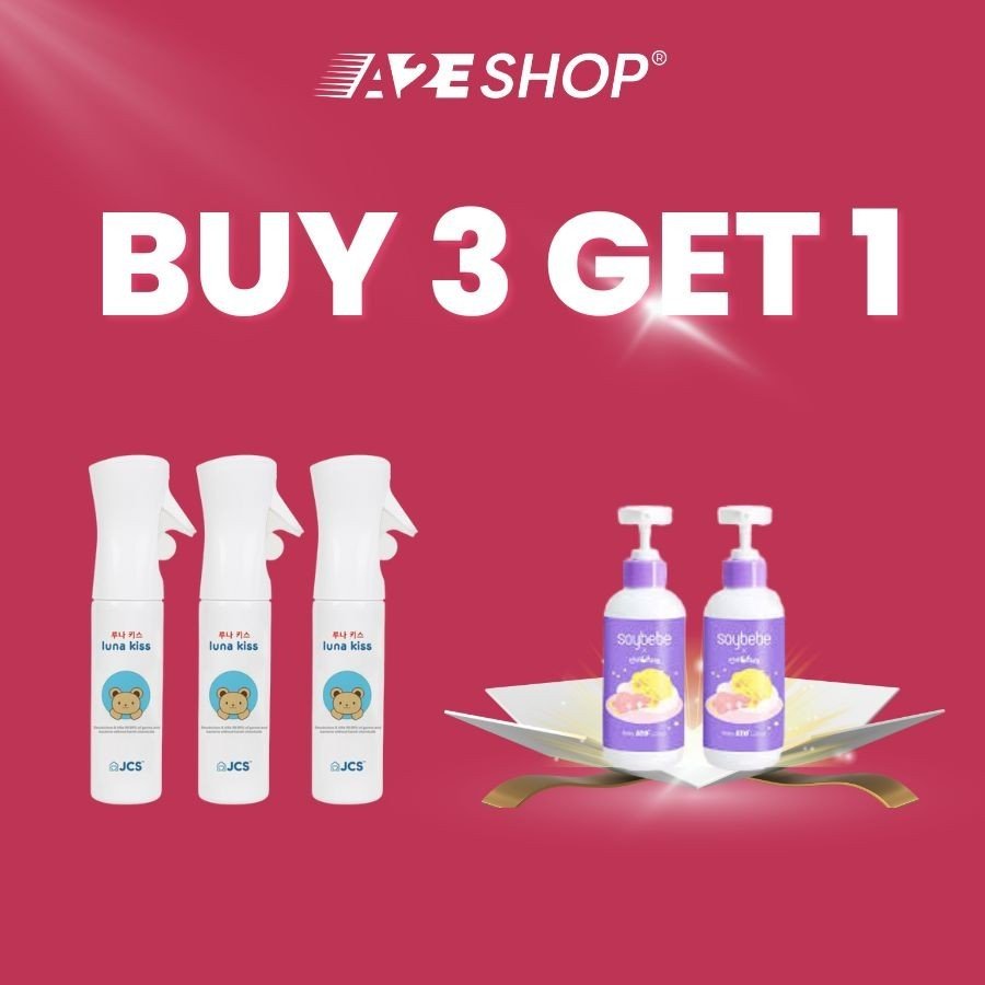 Xịt khử trùng không cồn Luna Kiss (300ml) – Khử mùi an toàn cho bé