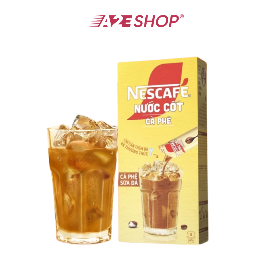 NESCAFÉ Coffee Concentrate - Cà phê sữa đá (Hộp 5 gói)