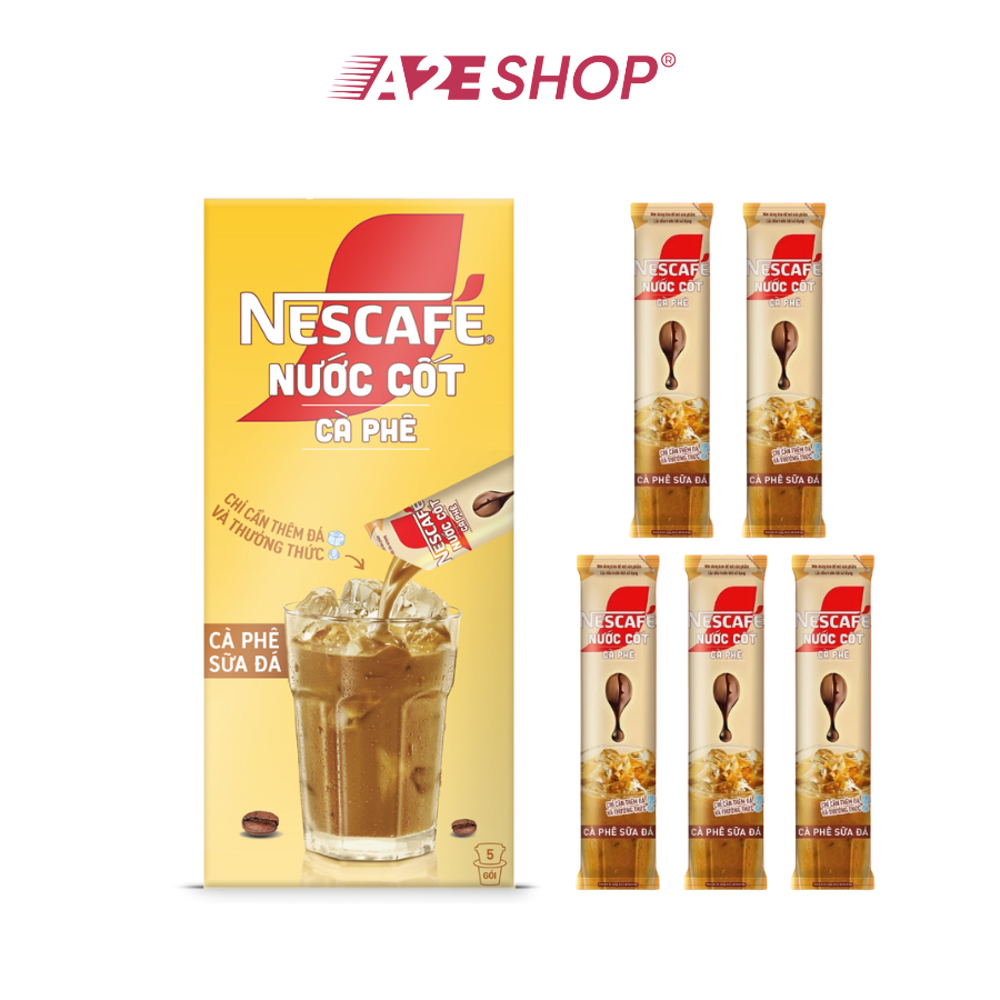 NESCAFÉ Coffee Concentrate - Cà phê sữa đá (Hộp 5 gói)