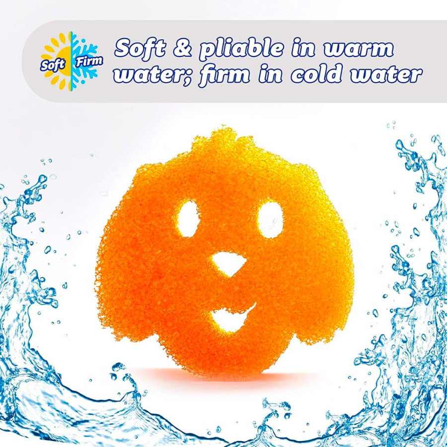Scrub Daddy Dog/Cat Sponge – Special Edition, Cute Pet Design, Dual Texture