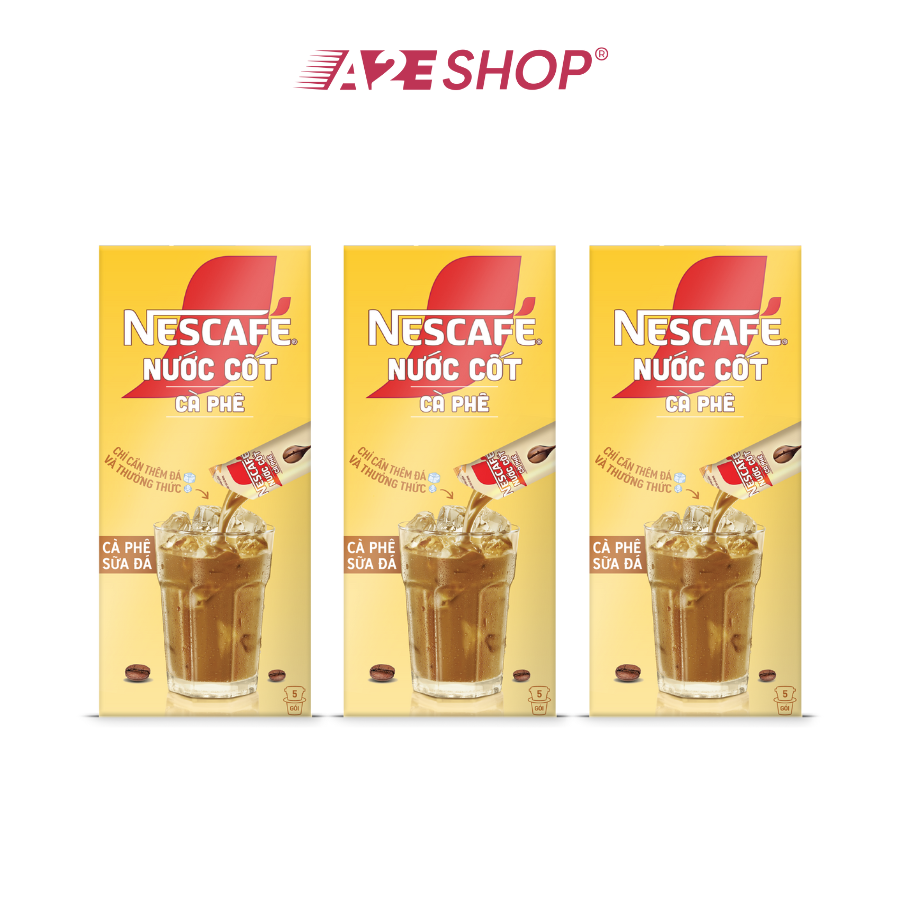 NESCAFÉ Coffee Concentrate - Cà phê sữa đá (Hộp 5 gói)