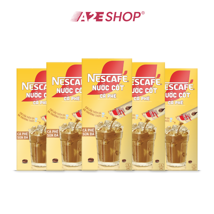NESCAFÉ Coffee Concentrate - Cà phê sữa đá (Hộp 5 gói)