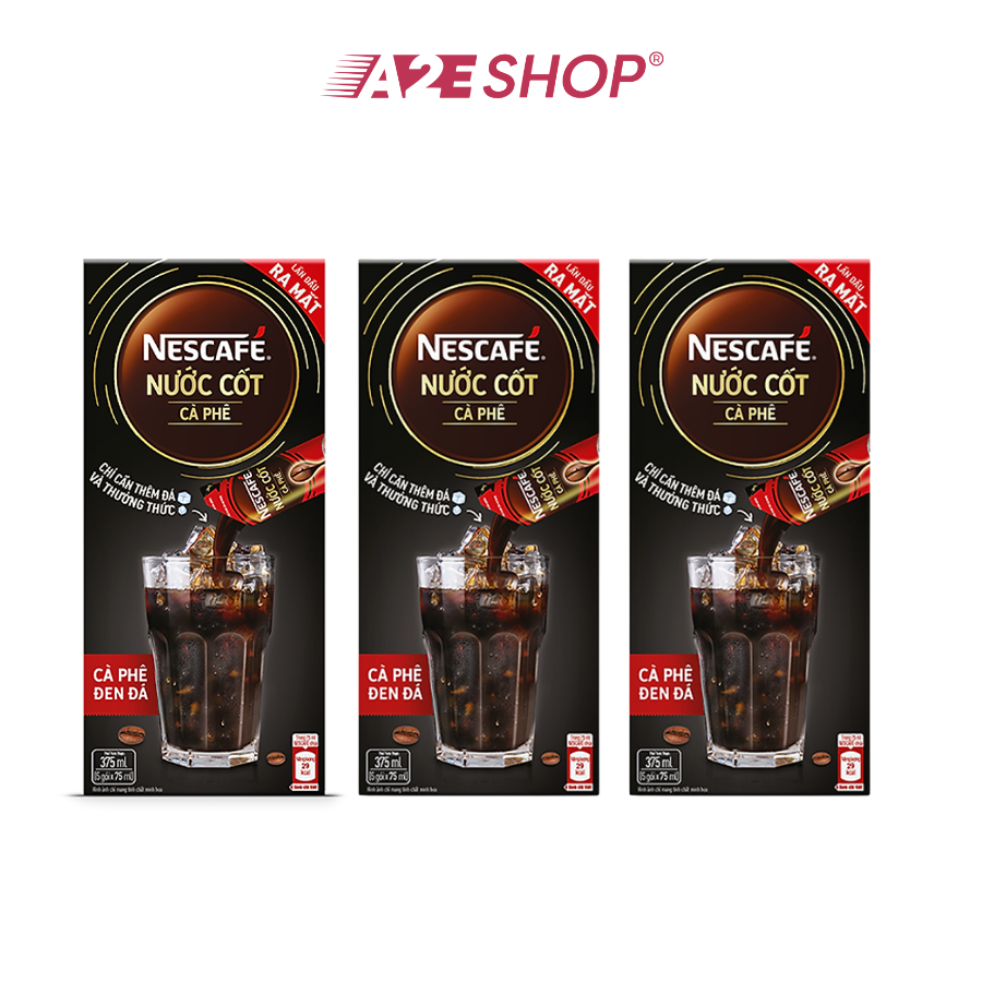 NESCAFÉ Coffee Concentrate - Cà phê đen đá (Hộp 5 gói)