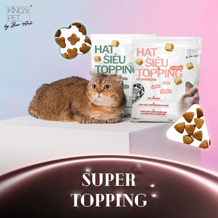 King’s Pet Super Topping Tuna – Hairball Care – 1kg