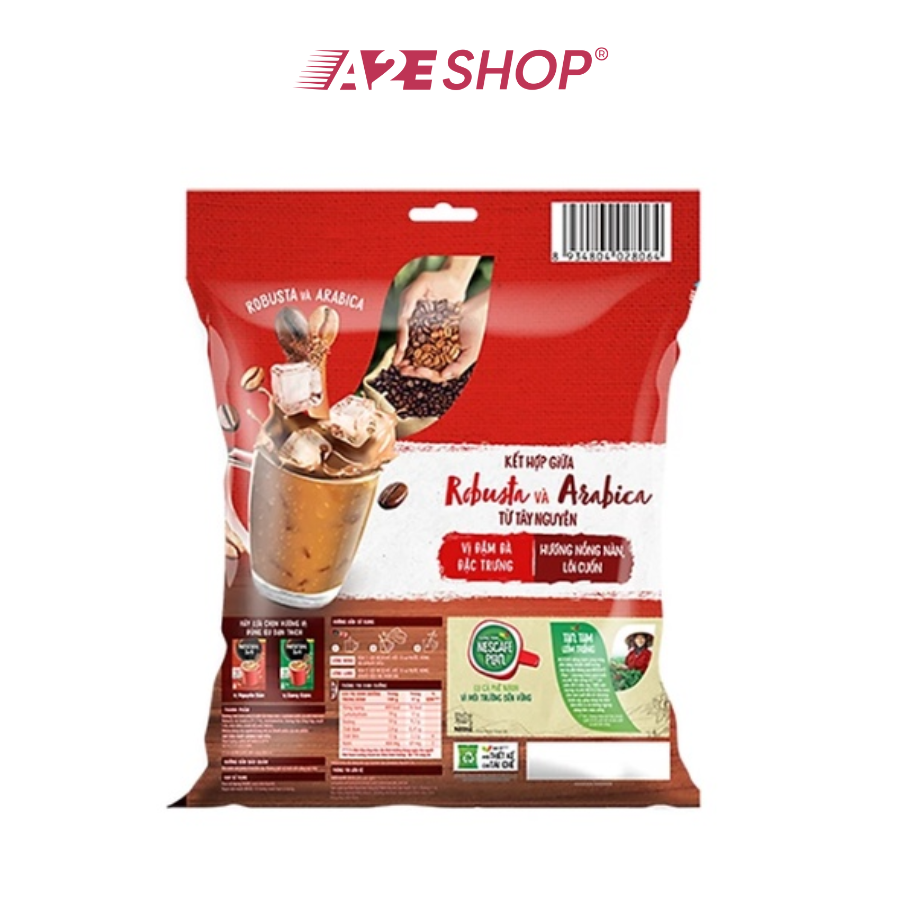NESCAFÉ 3 trong 1 Hương vị nguyên bản (Gói 46 gói x 16g)