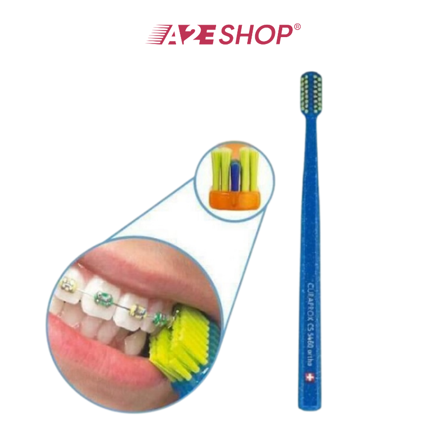 Bàn chải đánh răng President Ortho 6 MIL – Dành cho niềng răng có rãnh ở giữa