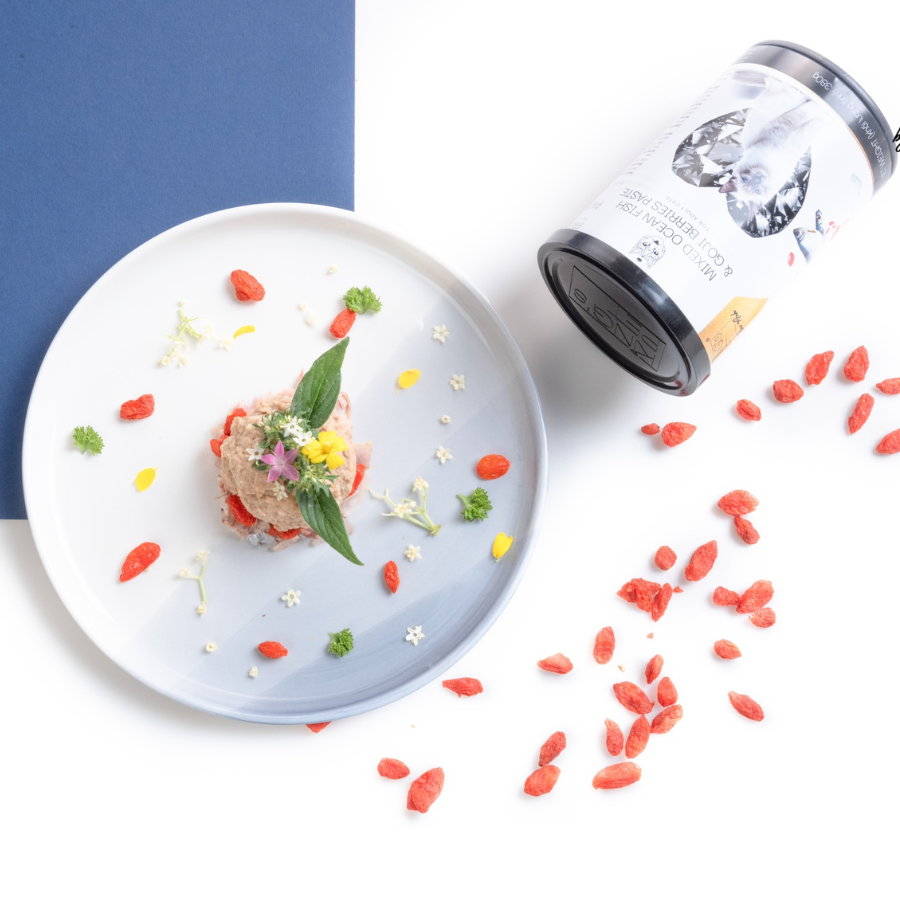 Pate đóng hộp King's Pet – Hỗn hợp cá và kỷ tử – 380g