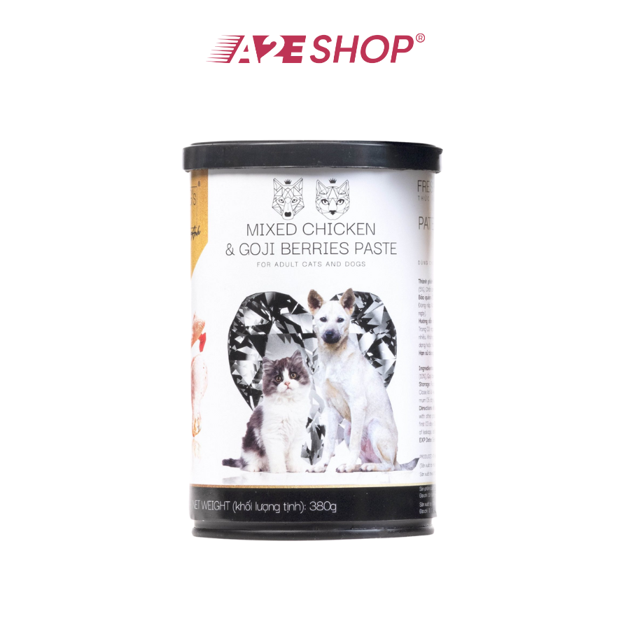 Pate đóng hộp King's Pet – Gà &amp; Kỷ Tử – 380g