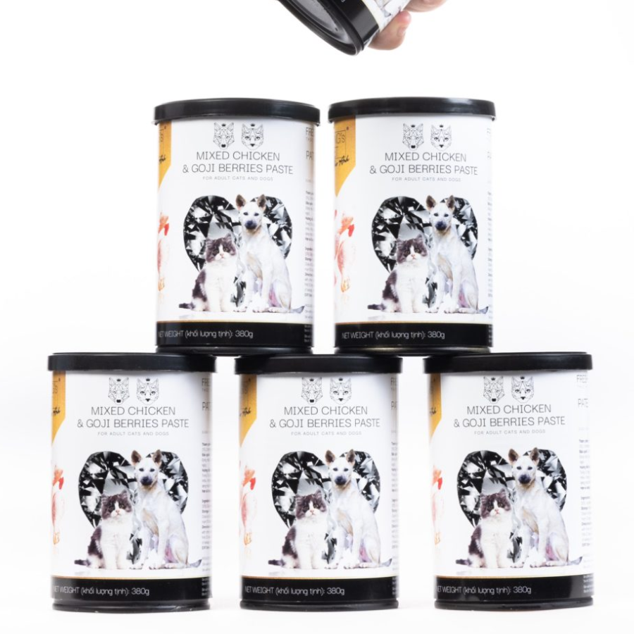 Pate đóng hộp King's Pet – Gà &amp; Kỷ Tử – 380g