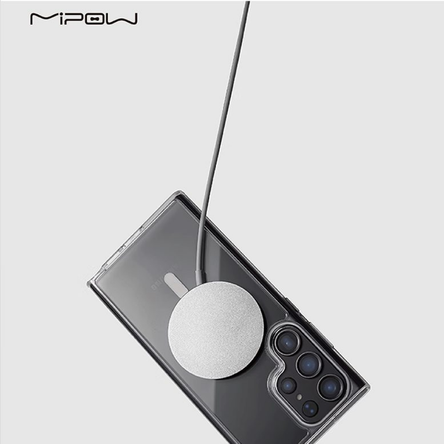 Mipow Qi2 Tempered Transparent Case – Galaxy S25 Ultra 6.9" (Bayer Germany)