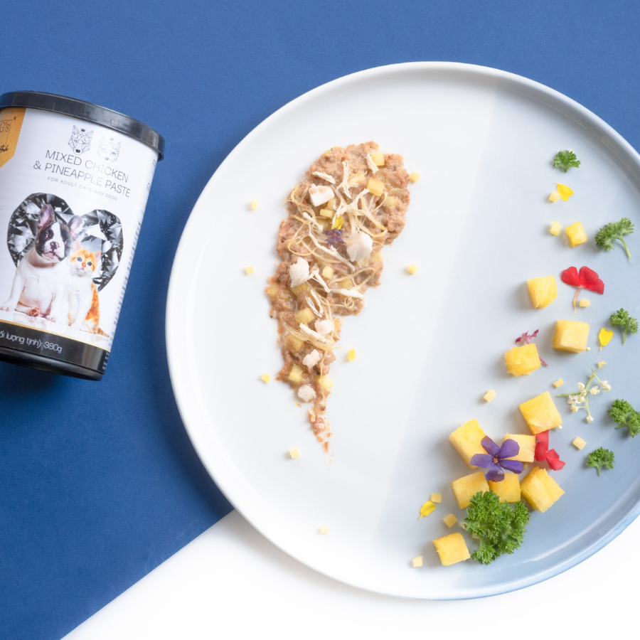 Pate đóng hộp King's Pet – Gà &amp; Dứa – 380g