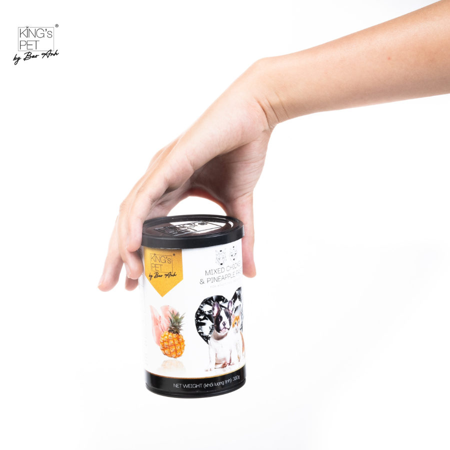 Pate đóng hộp King's Pet – Cá &amp; Dứa – 380g
