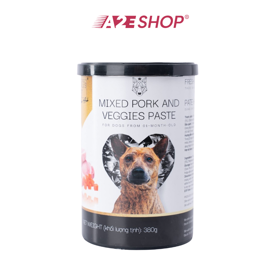 Pate đóng hộp King's Pet – Thịt heo và rau củ – 380g