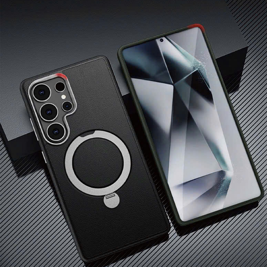 Mipow Qi2 Ring Stand Lux 2-in-1 Case – Galaxy S25 Ultra 6.9" (MLCS25U)