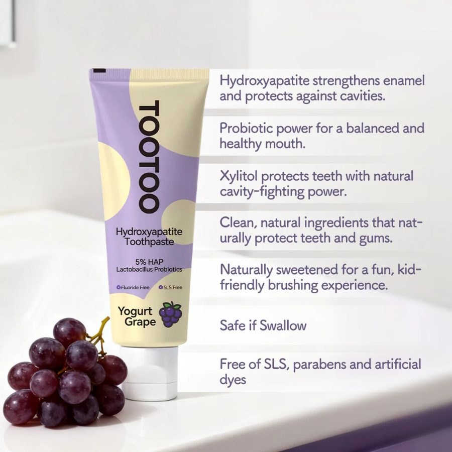 Fluoride-Free Kids Toothpaste with Hydroxyapatite – 120g