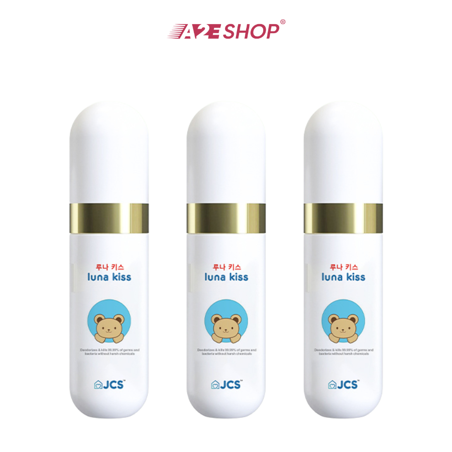 Dung dịch vệ sinh không cồn Luna Kiss cỡ du lịch (55ml) – Khử mùi an toàn cho bé