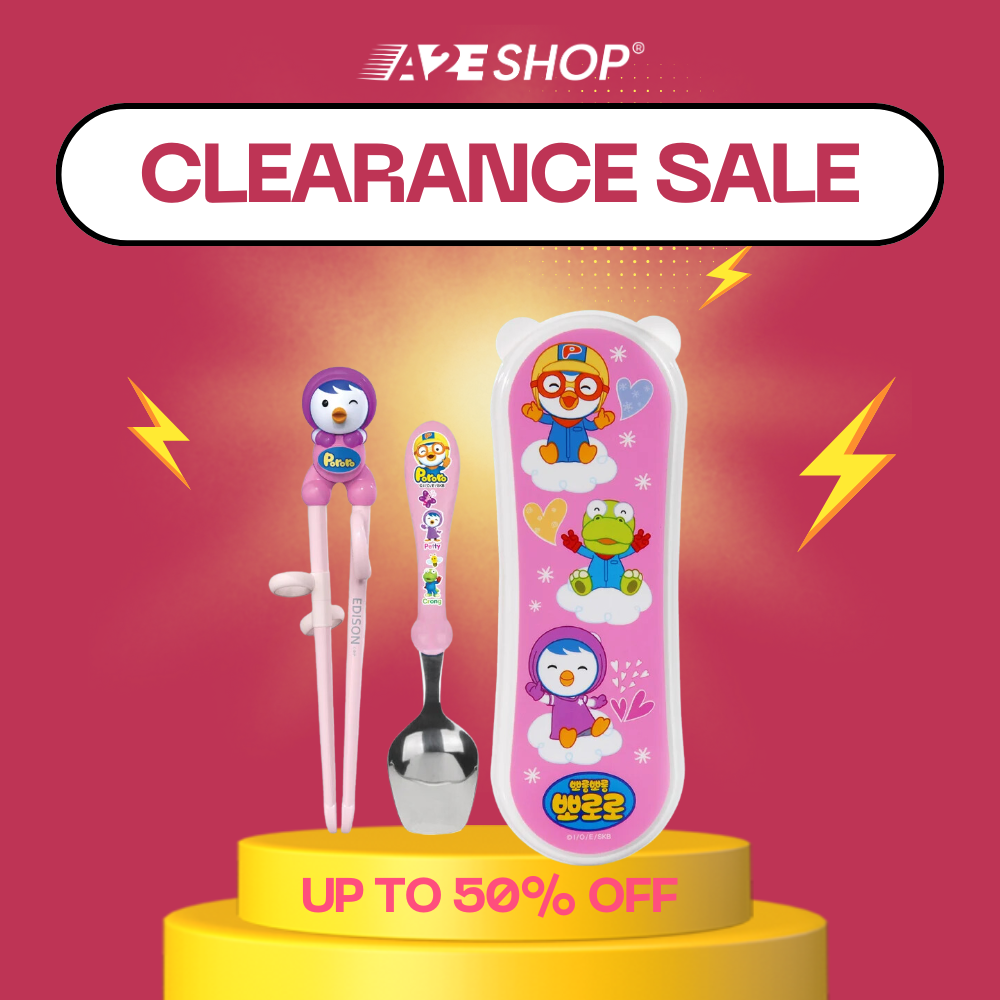 Baby Spoon and chopstick set with Pororo patterns - Edison