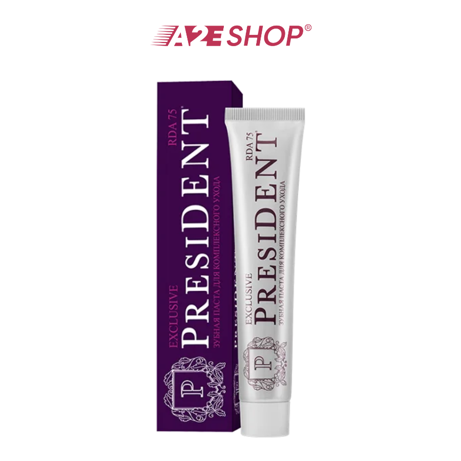 Kem đánh răng President dòng Classic 75g – Làm trắng, hơi thở thơm mát