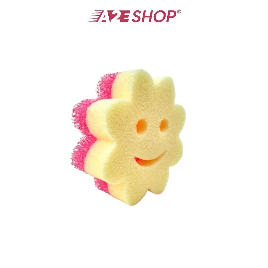 Bọt biển Scrub Mommy hình Bông Hoa – Bộ 3 cái