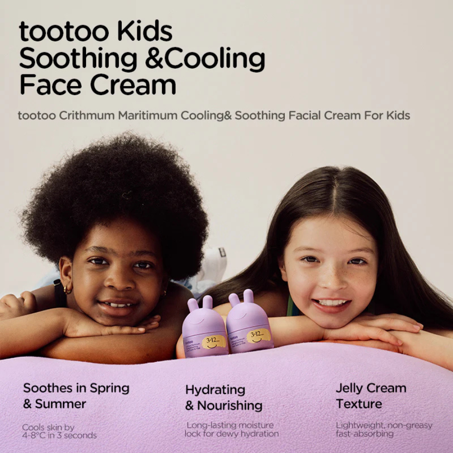 Cooling & Soothing Facial Cream for Kids (3–12 Years) – Crithmum Maritimum – 45g