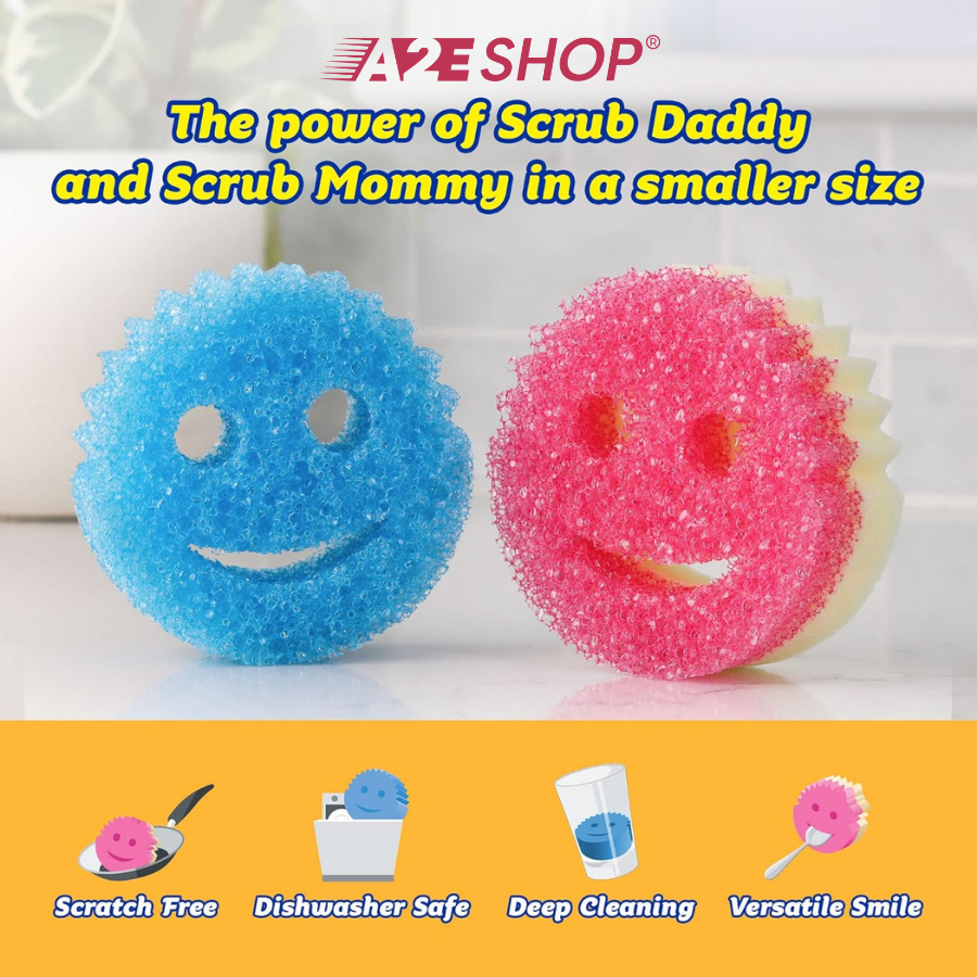 Scrub Babies Mini Sponges – Set of 2