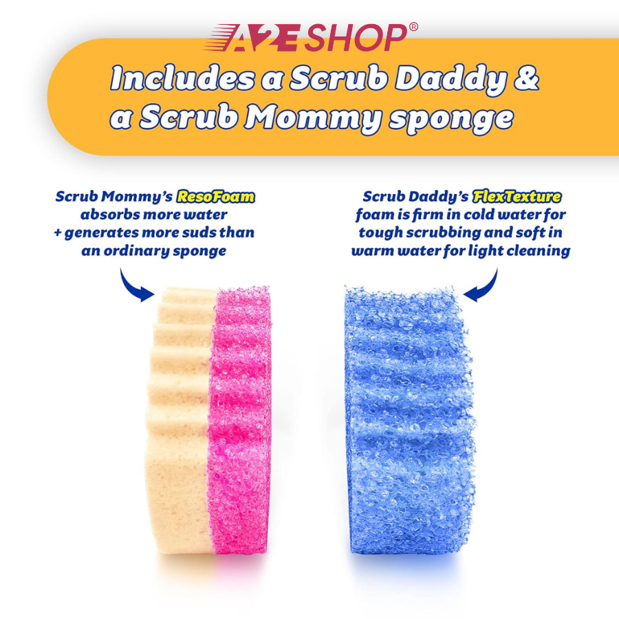Scrub Babies Mini Sponges – Set of 2