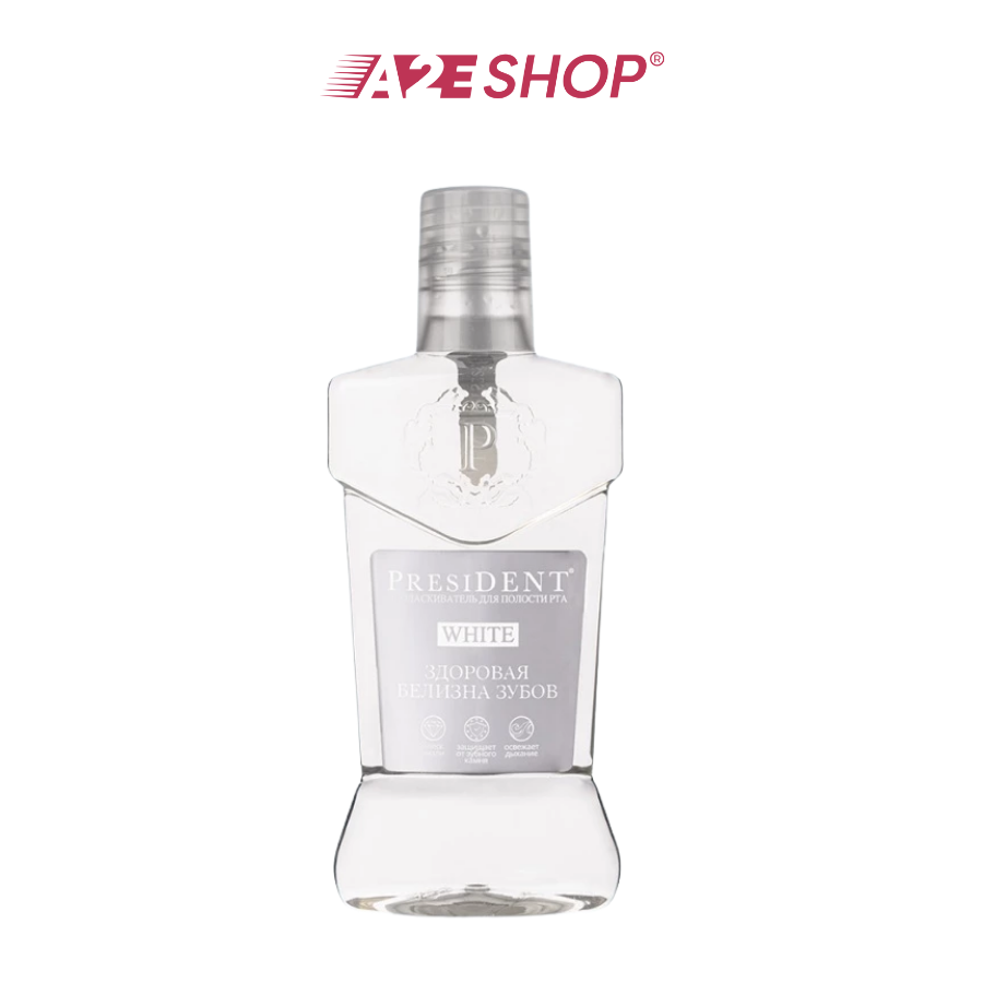 Nước súc miệng President 250ml – Kháng khuẩn, Chống sâu răng
