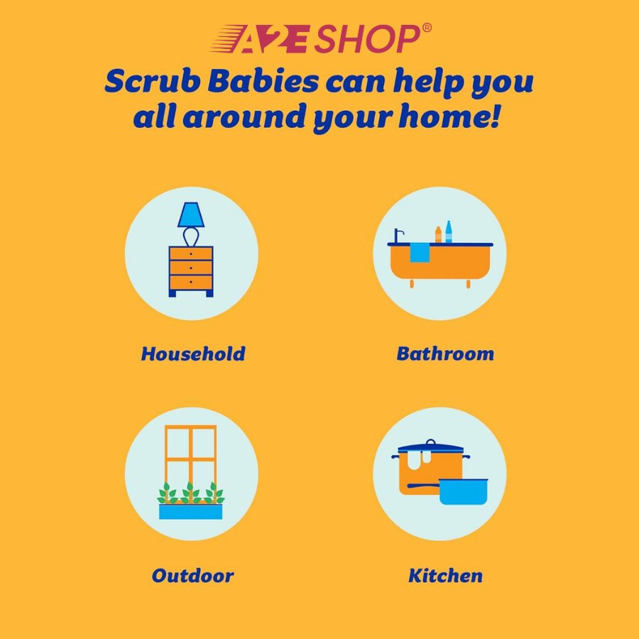 Scrub Babies Mini Sponges – Set of 2