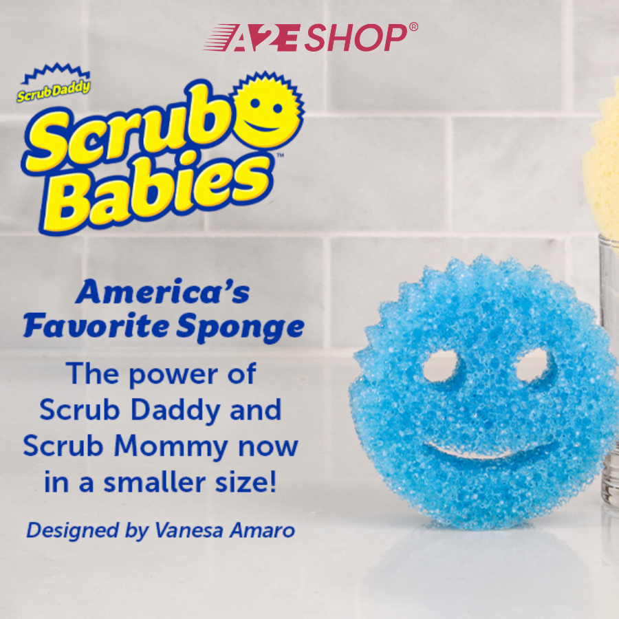 Scrub Babies Mini Sponges – Set of 2