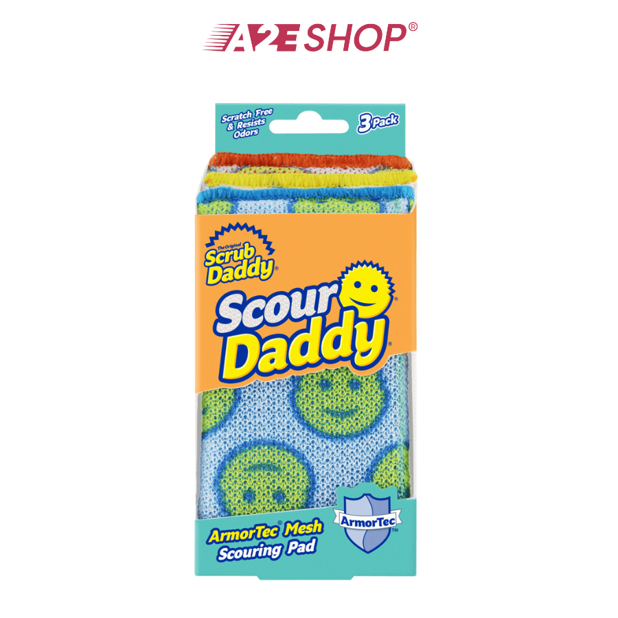 Bộ 3 miếng chà sàn lưới thép Scour Daddy