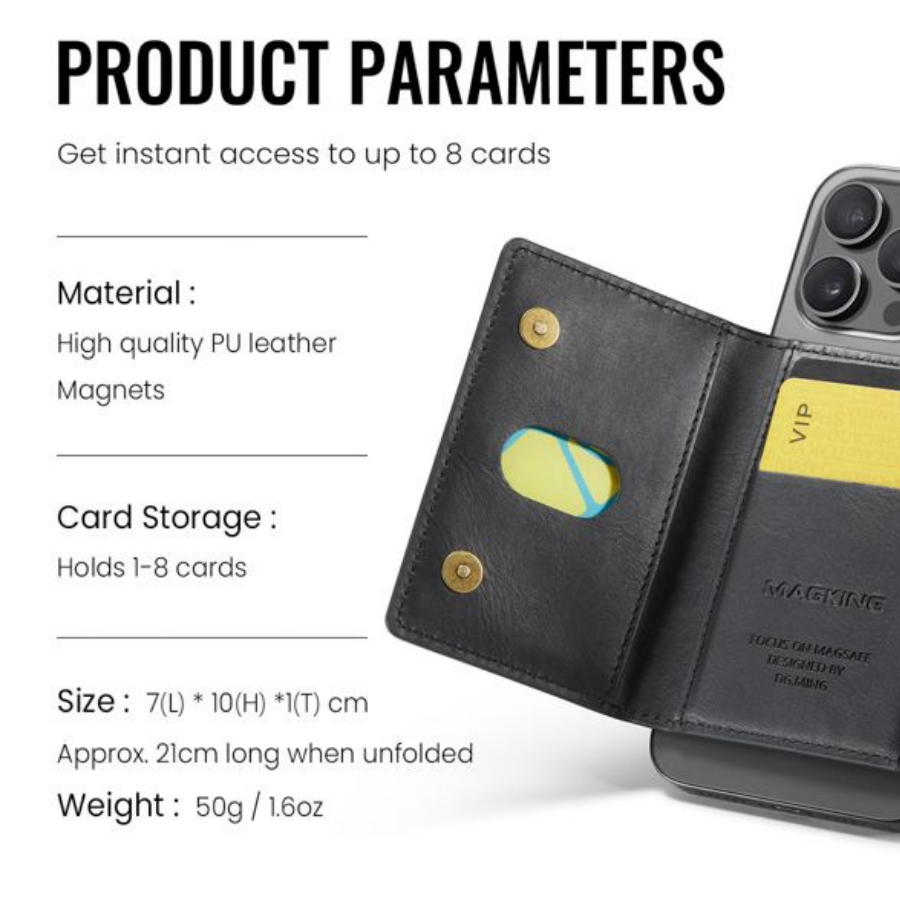 Magking K2 MagSafe Wallet – RFID Blocking Magnetic Card Holder