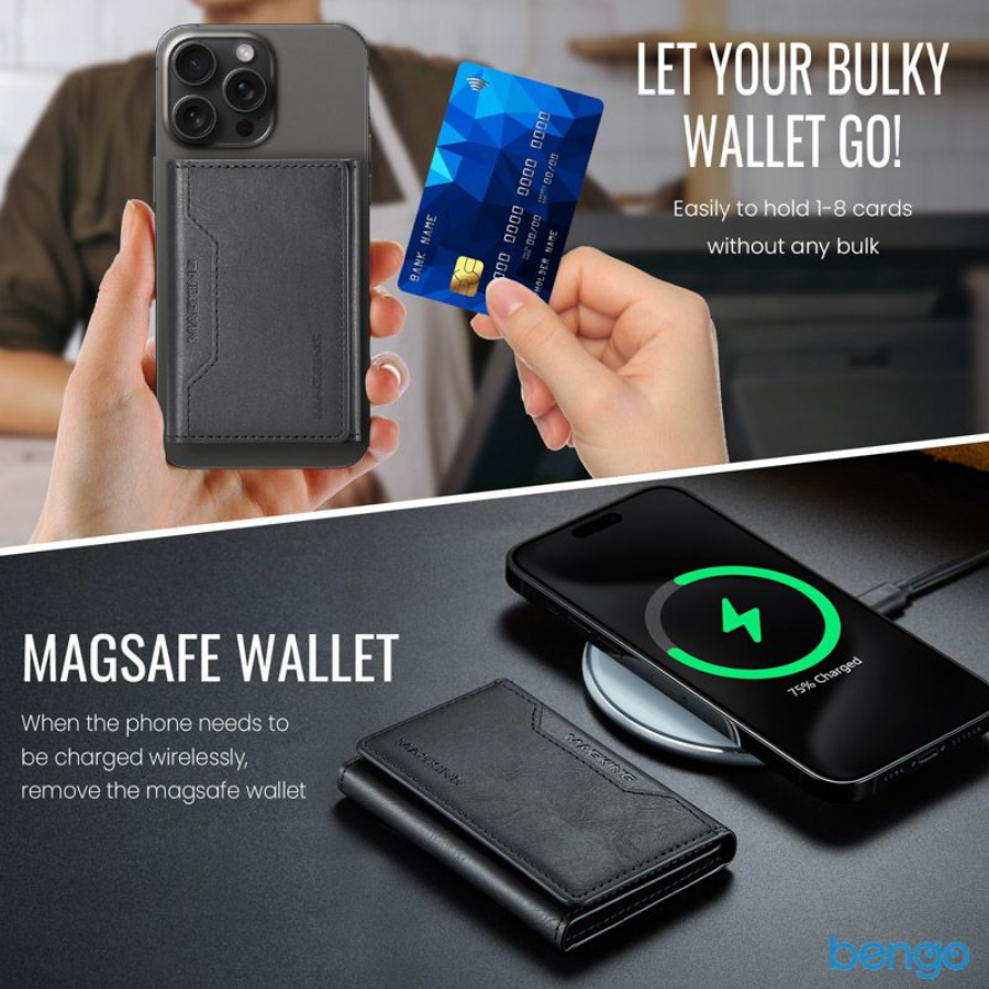 Magking K2 MagSafe Wallet – RFID Blocking Magnetic Card Holder