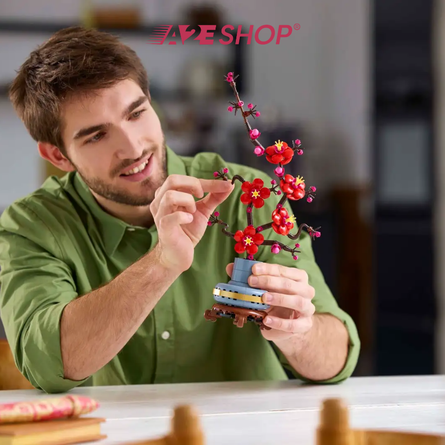 LEGO Icons Plum Blossom – 430 Pieces Botanical Collection