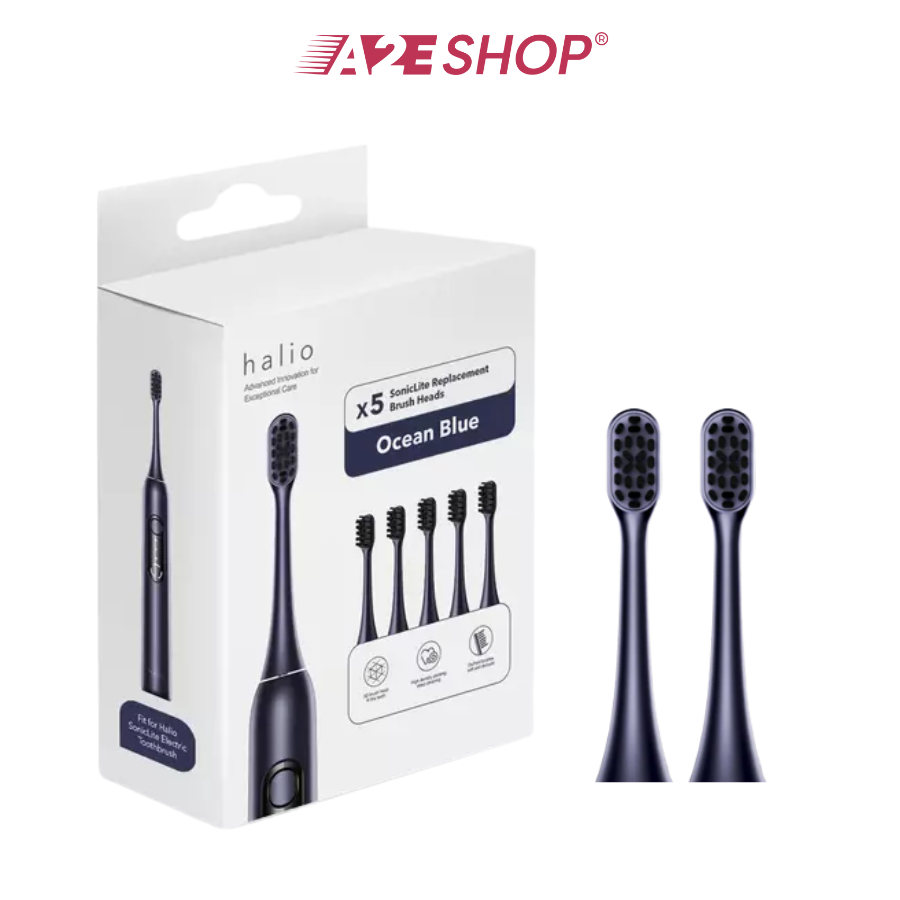 Halio SonicLite Replacement Brush Heads – Ocean Blue