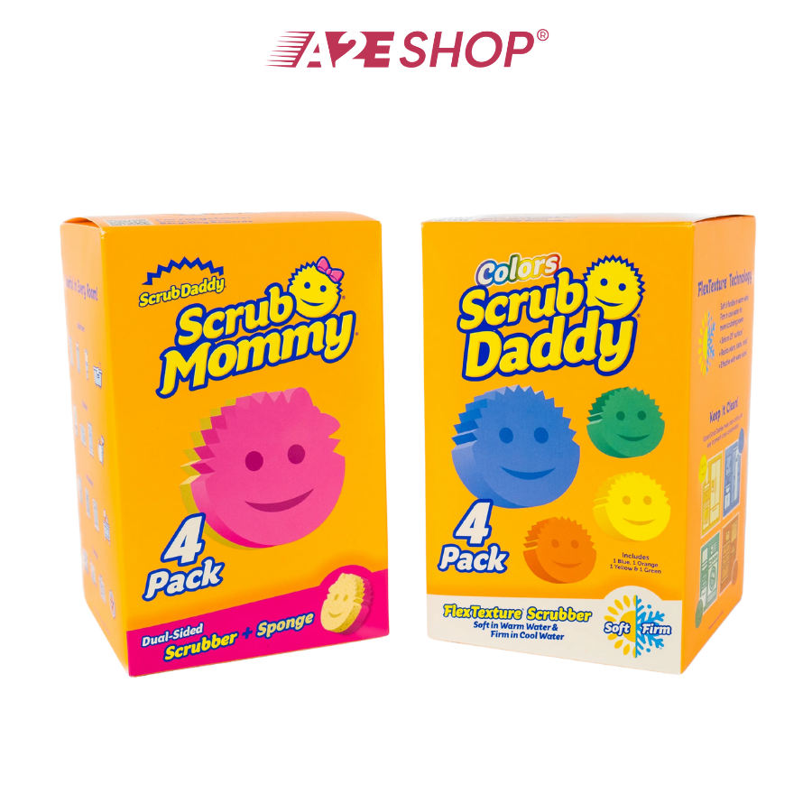 [Value Set] 4-Pack Scrub Daddy Sponges | Multi-Color