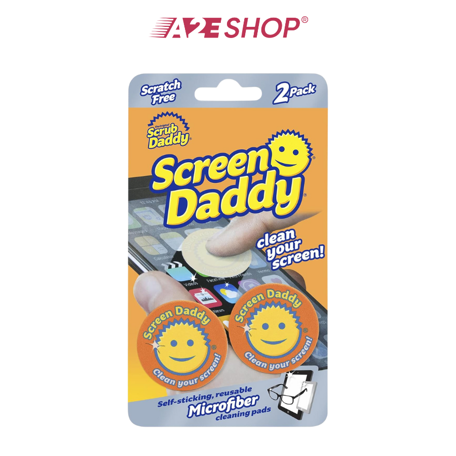 Bộ 2 khăn lau sợi nhỏ Screen Daddy Colors | Dành cho điện thoại, iPad, kính và màn hình